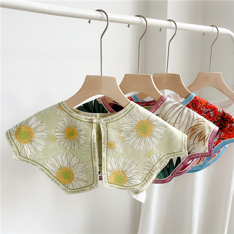 Blouse Off Shoulder - Fashion Floral Detachable Collars Shawls for