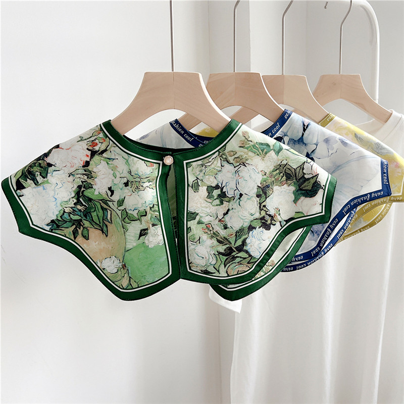 Fashion Floral Detachable Coll - Blouse Off Shoulder 评论和价格