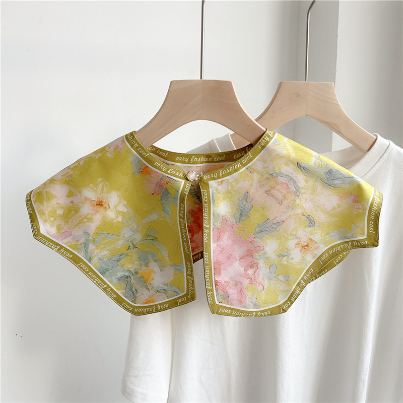 Fashion Floral Detachable Coll - Blouse Off Shoulder 评论和价格