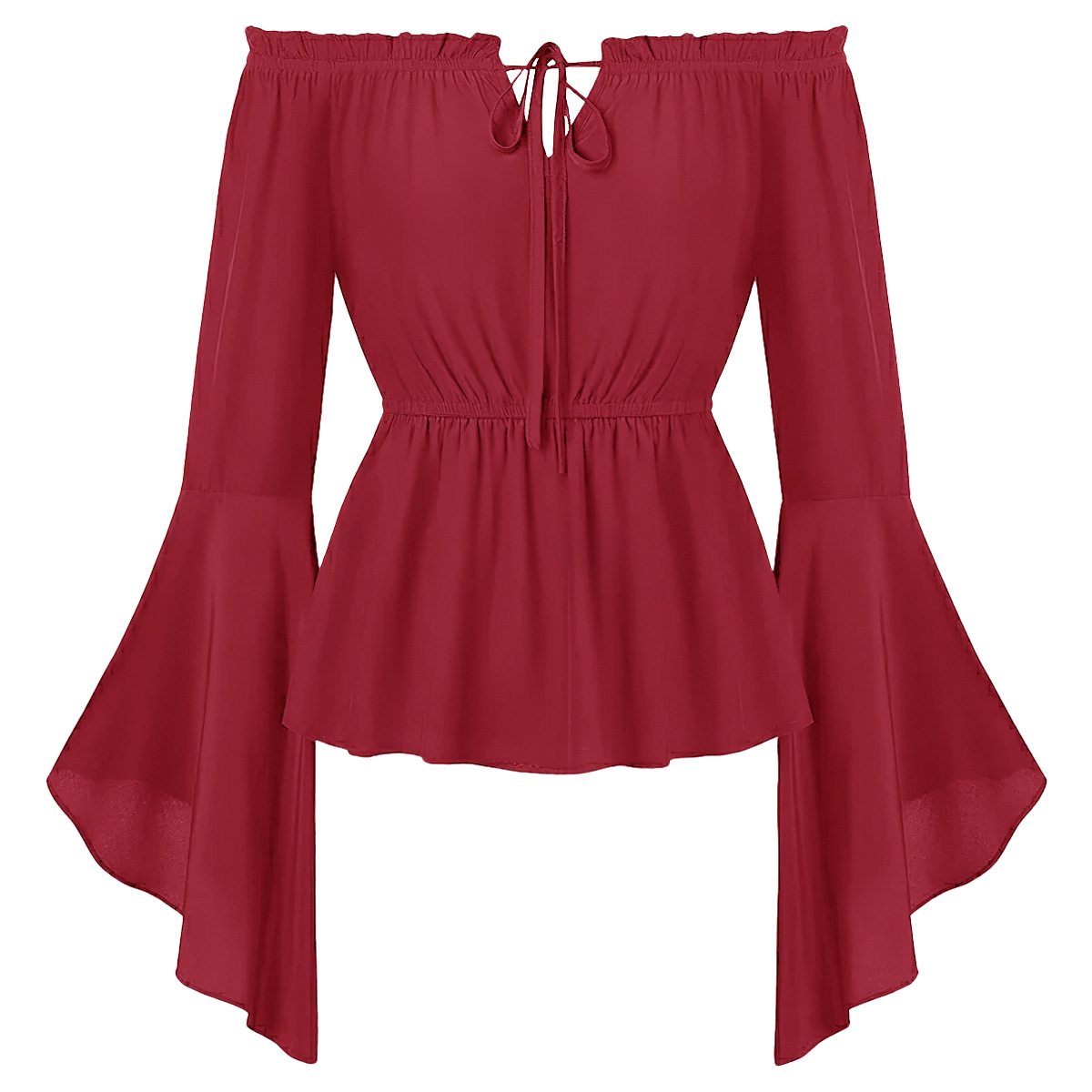 Off Shoulder Medieval Costume  - Blouse Off Shoulder 评论和价格