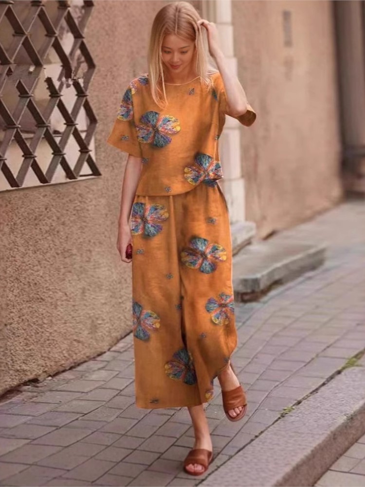 2025 Spring Summer New Plus Si - Linen Pant Wide 评论和价格