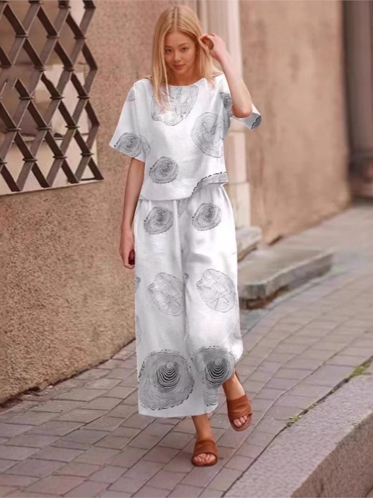 2025 Spring Summer New Plus Si - Linen Pant Wide 评论和价格