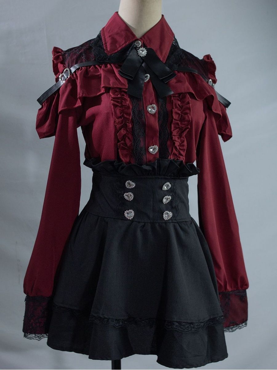 Subculture JK Uniform 2 Piece  - Blouse Off Shoulder 评论和价格