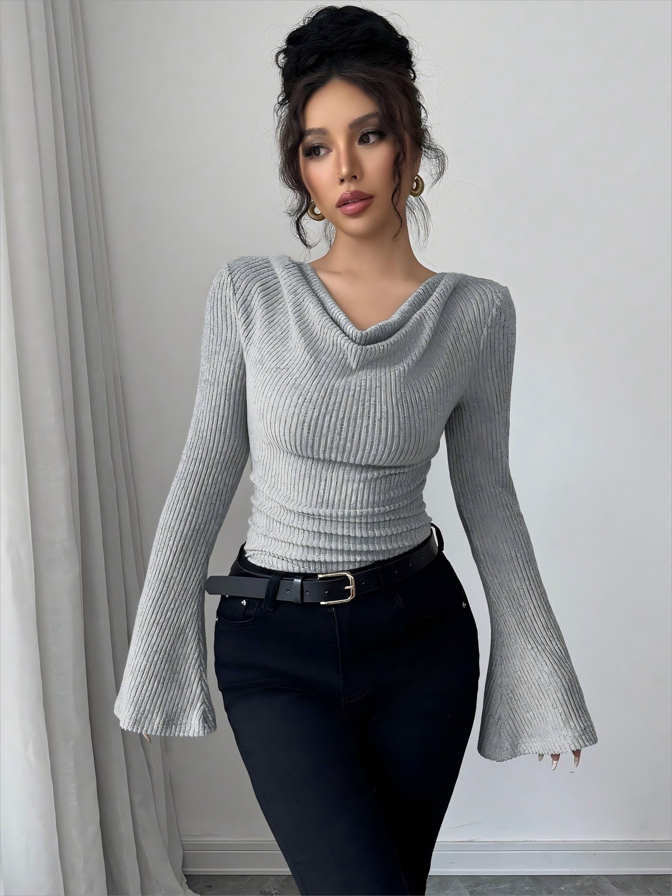 Women Blouse Off Shoulder Cowl - Blouse Off Shoulder 评论和价格