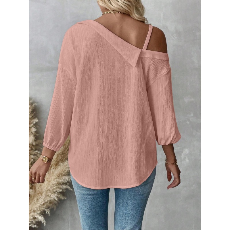 Plus Size1XL-5XL Women Blouses - Blouse Off Shoulder 评论和价格